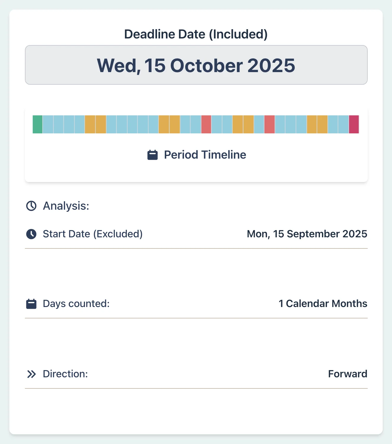 Employment notice period result example